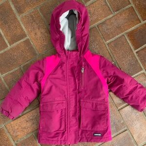 Lands' End Kids' Fuchsia and Pink Hooded Jacket